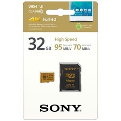 Карта памяти Sony microSDHC 95 Mb/s UHS-I U3 16Gb