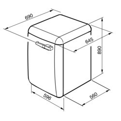 Стиральная машина Smeg LBB14CR-2 (бежевый)