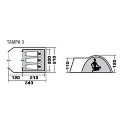 Палатка Trek Planet Tampa 3