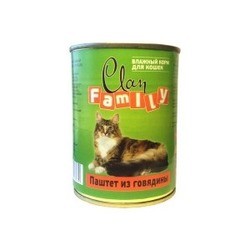 Корм для кошек Clan Family Adult Canned with Beef 0.34 kg