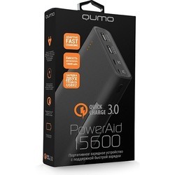 Powerbank аккумулятор Qumo PowerAid QC 3.0 15600