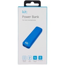 Powerbank аккумулятор KIT Essentials Range 2000