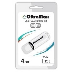 USB Flash (флешка) OltraMax 230 4Gb (белый)