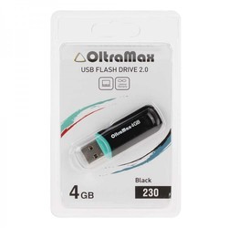 USB Flash (флешка) OltraMax 230 4Gb (черный)
