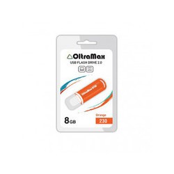 USB Flash (флешка) OltraMax 230 8Gb (оранжевый)