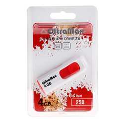 USB Flash (флешка) OltraMax 250 4Gb (красный)
