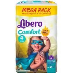 Подгузники (памперсы) Libero Comfort Hero Collection 4 / 84 pcs