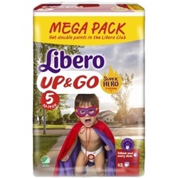Подгузники Libero Up and Go Hero Collection 5 / 62 pcs