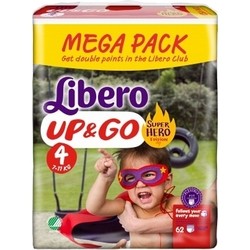 Подгузники Libero Up and Go Hero Collection 4 / 62 pcs