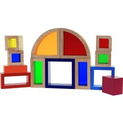 Конструктор Goki Rainbow Building Bricks with Windows 58620