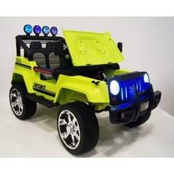 Детский электромобиль RiverToys Jeep T008TT (зеленый)