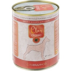 Корм для собак Clan Classic Adult Canned Beef 0.34 kg