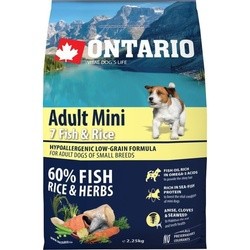 Корм для собак Ontario Adult Mini 7 Fish/Rice 2.25 kg