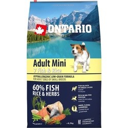 Корм для собак Ontario Adult Mini 7 Fish/Rice 6.5 kg