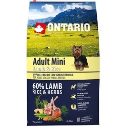 Корм для собак Ontario Adult Mini Lamb/Rice 6.5 kg