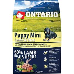 Корм для собак Ontario Puppy Mini Lamb/Rice 2.25 kg