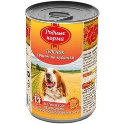 Корм для собак Rodnye Korma Adull Canned with Veal/Rice 0.41 kg