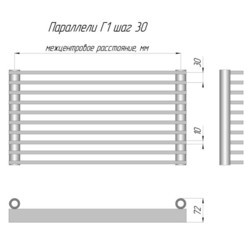 Радиаторы отопления KZTO Paralleli G1 Shag 30 300/18