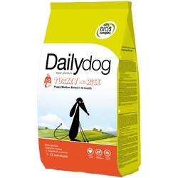 Корм для собак Dailypet Puppy Medium Breed Turkey/Rice 20 kg