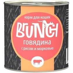 Корм для кошек Brunch Adult Canned with Beef/Rice 0.24 kg