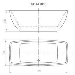 Ванна Orans Bath BT-61108B