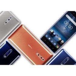 Мобильный телефон Nokia 8 (серебристый)