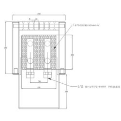 Радиатор отопления iTermic ITF (130/700/130)