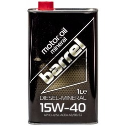 Моторные масла Barrel Diesel-Mineral 15W-40 1L