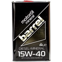 Моторные масла Barrel Diesel-Mineral 15W-40 4L