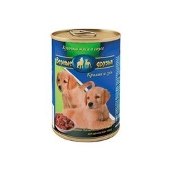 Корм для собак Vernye Druzja Puppy Canned with Rabbit/Goose 0.4 kg