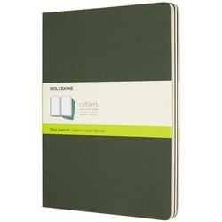 Блокноты Moleskine Set of 3 Plain Cahier Journals XLarge Green