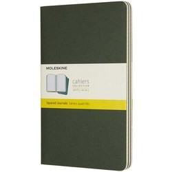Блокноты Moleskine Set of 3 Squared Cahier Journals Large Green