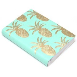 Ежедневник inTempo Tropical Gold Pineapples Turquoise