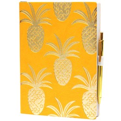 Ежедневник inTempo Tropical Gold Pineapples Yellow