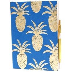 Ежедневник inTempo Tropical Gold Pineapples Blue