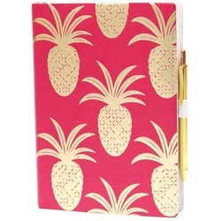 Ежедневник inTempo Tropical Gold Pineapples Red