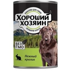 Корм для собак Horoshiy Hozyain Adult Canned with Rabbit 0.75 kg