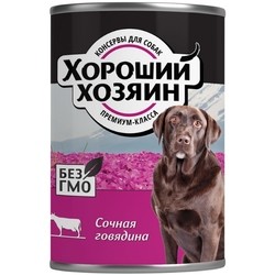 Корм для собак Horoshiy Hozyain Adult Canned with Beef 0.75 kg