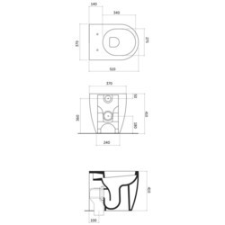 Унитаз Disegno Ceramica Skip SK100001