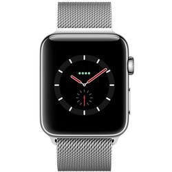 Носимый гаджет Apple Watch 3 42 mm Cellular (серебристый)