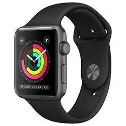 Носимый гаджет Apple Watch 3 38 mm Cellular (серый)