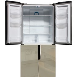 Холодильник Ginzzu NFK-500 Glass (черный)