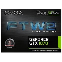 Видеокарта EVGA GeForce GTX 1070 08G-P4-6676-KR