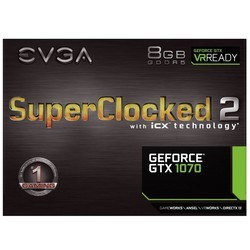 Видеокарта EVGA GeForce GTX 1070 08G-P4-6573-KR