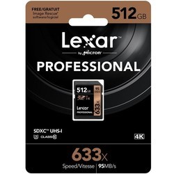 Карта памяти Lexar Professional 633x SDXC UHS-I U3