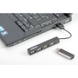 Картридер/USB-хаб Ednet 85040