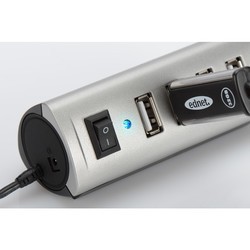 Картридер/USB-хаб Ednet 85021