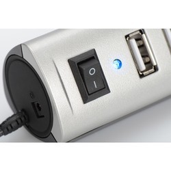 Картридер/USB-хаб Ednet 85021