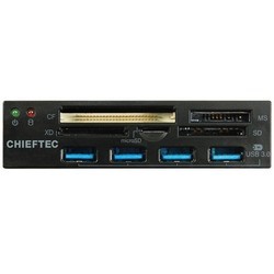 Картридер/USB-хаб Chieftec CRD-801H