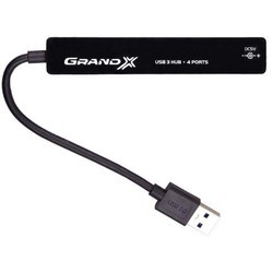 Картридер/USB-хаб Grand-X GH-408